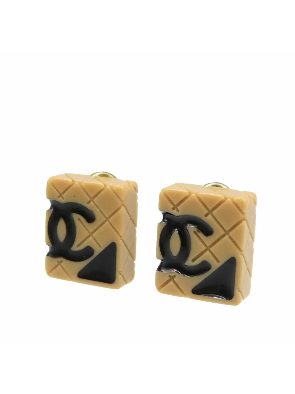 Chanel Cc Logo Clip-On Earrings Metal #206976C10B
